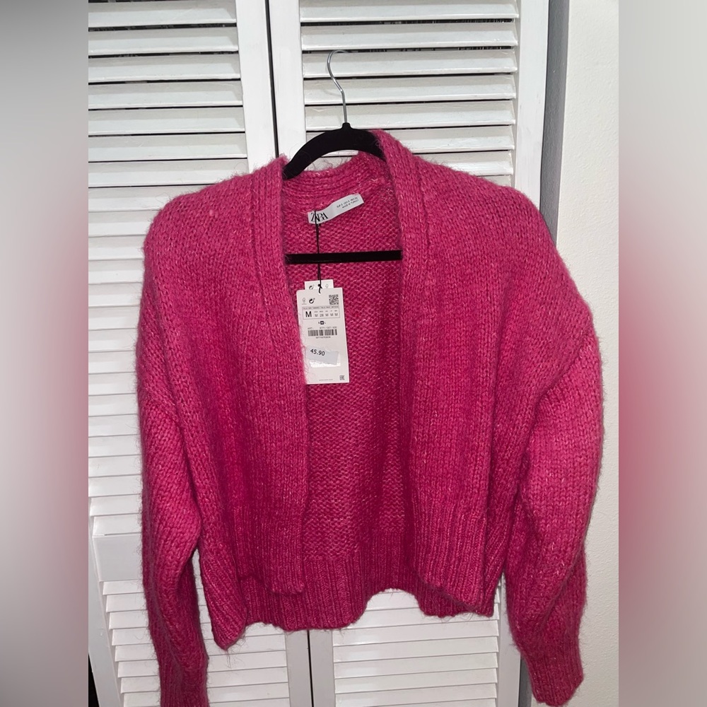 Zara pink cardigan
